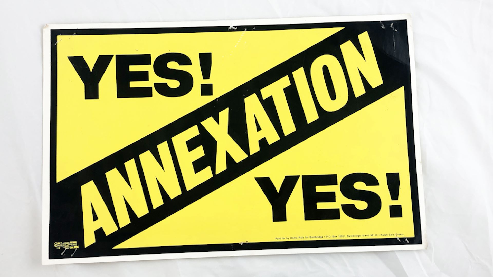 Poster: Yes annexation