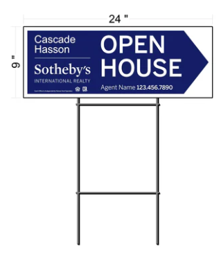 open house sign