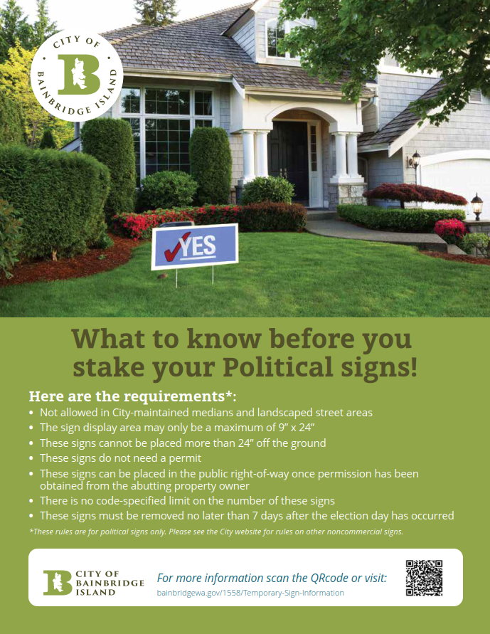 Political Sign Education Flyer
