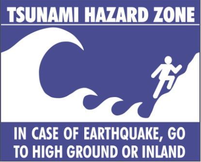tsunami signs